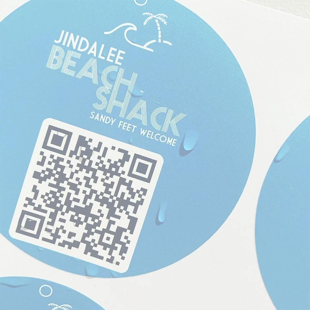 waterproof product labels by BAM Print